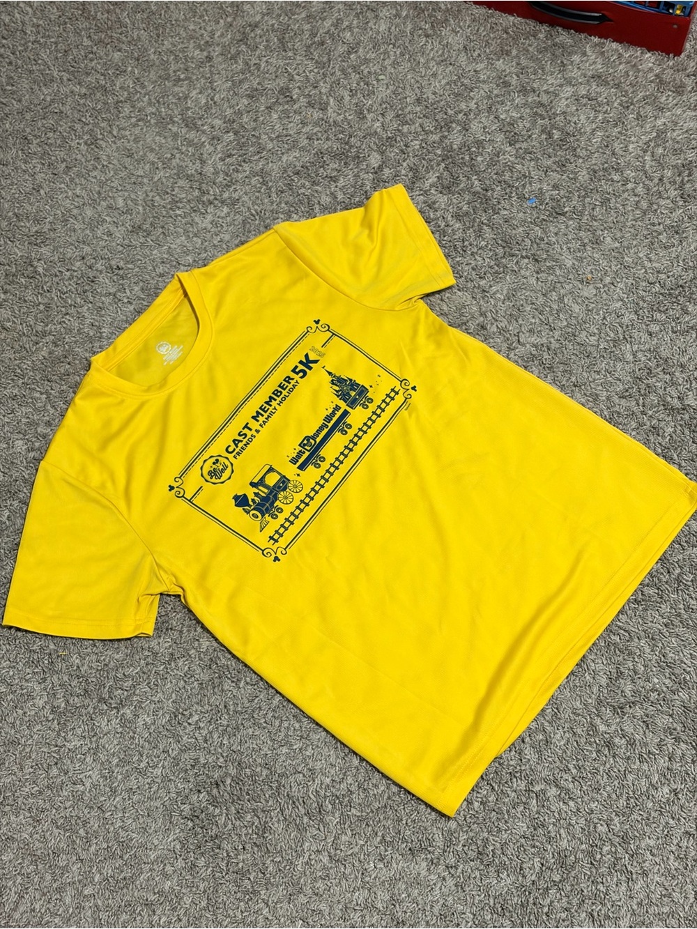 Disney Yellow Cast Member 5K T-Shirt - Train 5K Event